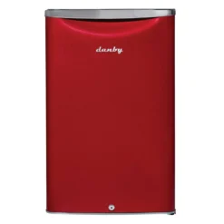 DANBY Réfrigérateur 4,4 pi3 21 po Rouge Compact - DAR044A6LDB