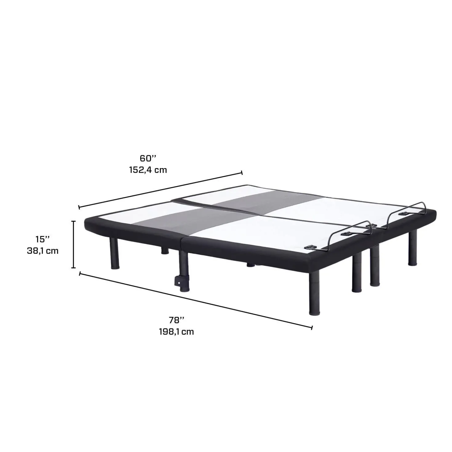 Deux bases électriques simple XL - 2x 39” x 80”
