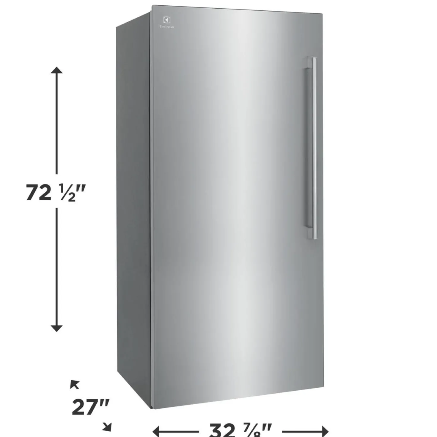 ELECTROLUX Congélateur 19 pi3 33 po, Inox, Vertical, 33" - EI33AF80WS