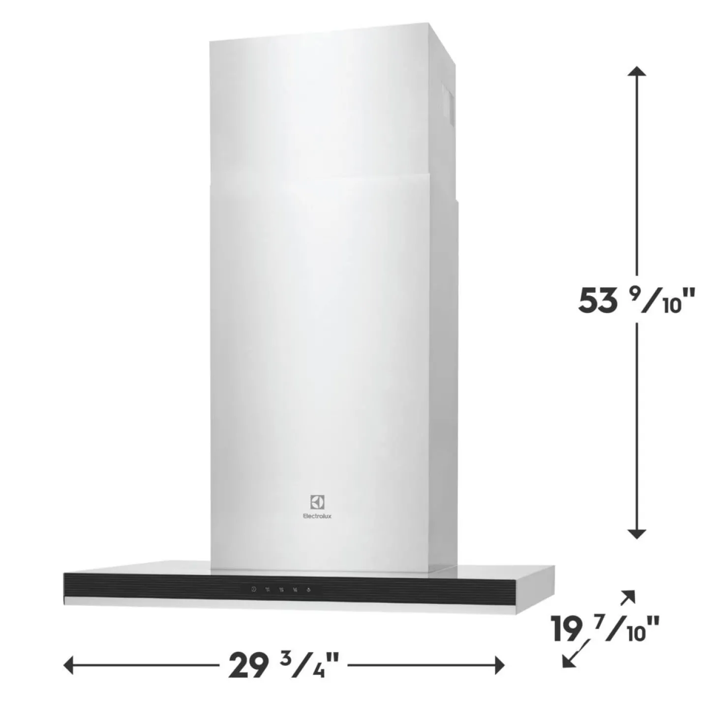 ELECTROLUX Hotte Cheminée Inox 30" , 400 PI3/MIN-ECVW3062AS