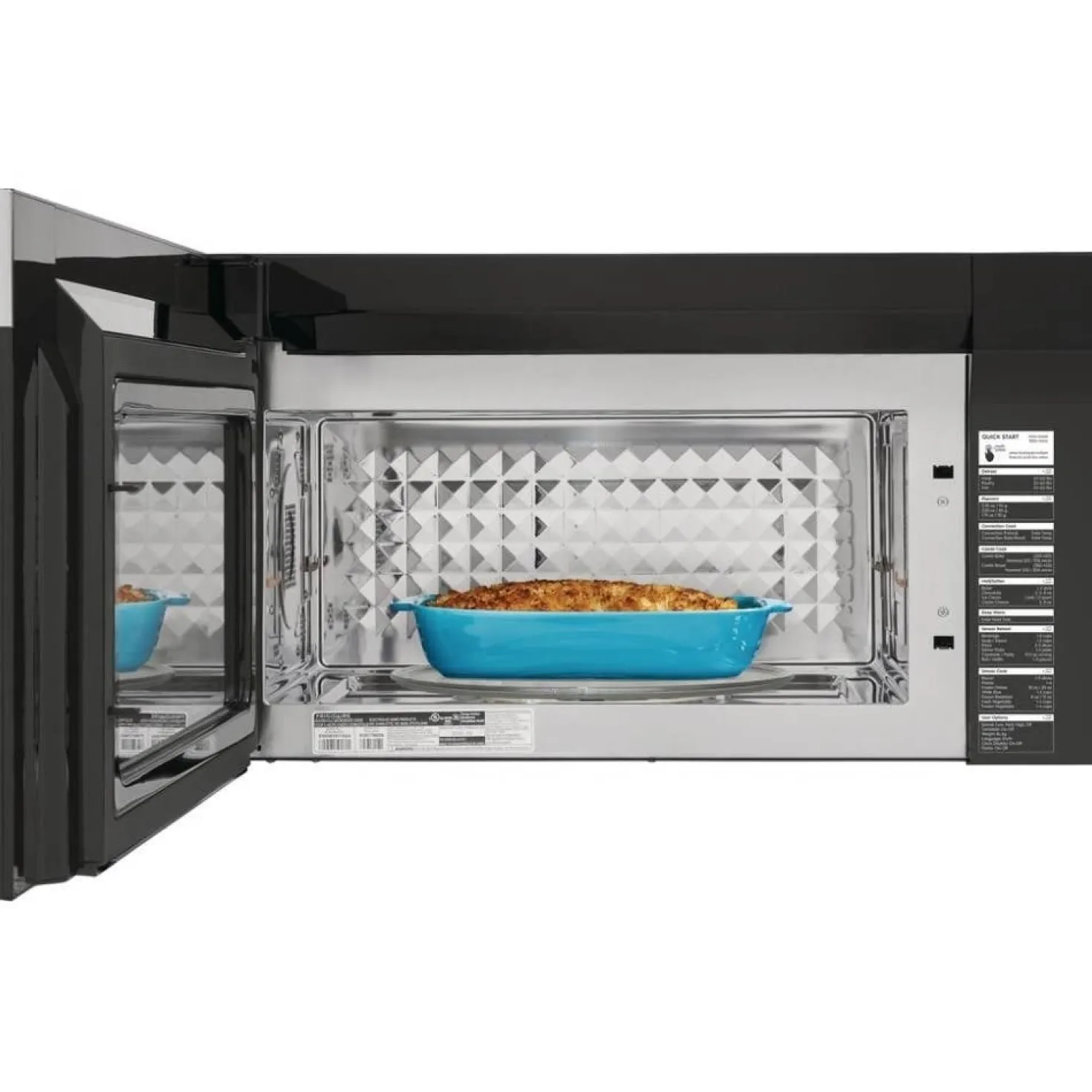 ELECTROLUX Micro-ondes/hotte, Inox, 30"
