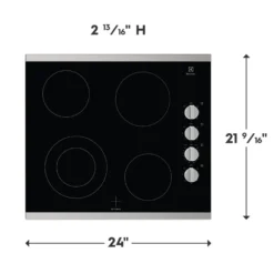ELECTROLUX Plaque de cuisson Vitrocéramique Inox 24