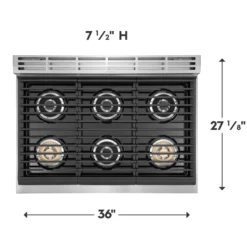 ELECTROLUX Plaque de cuisson Gaz Inox 36