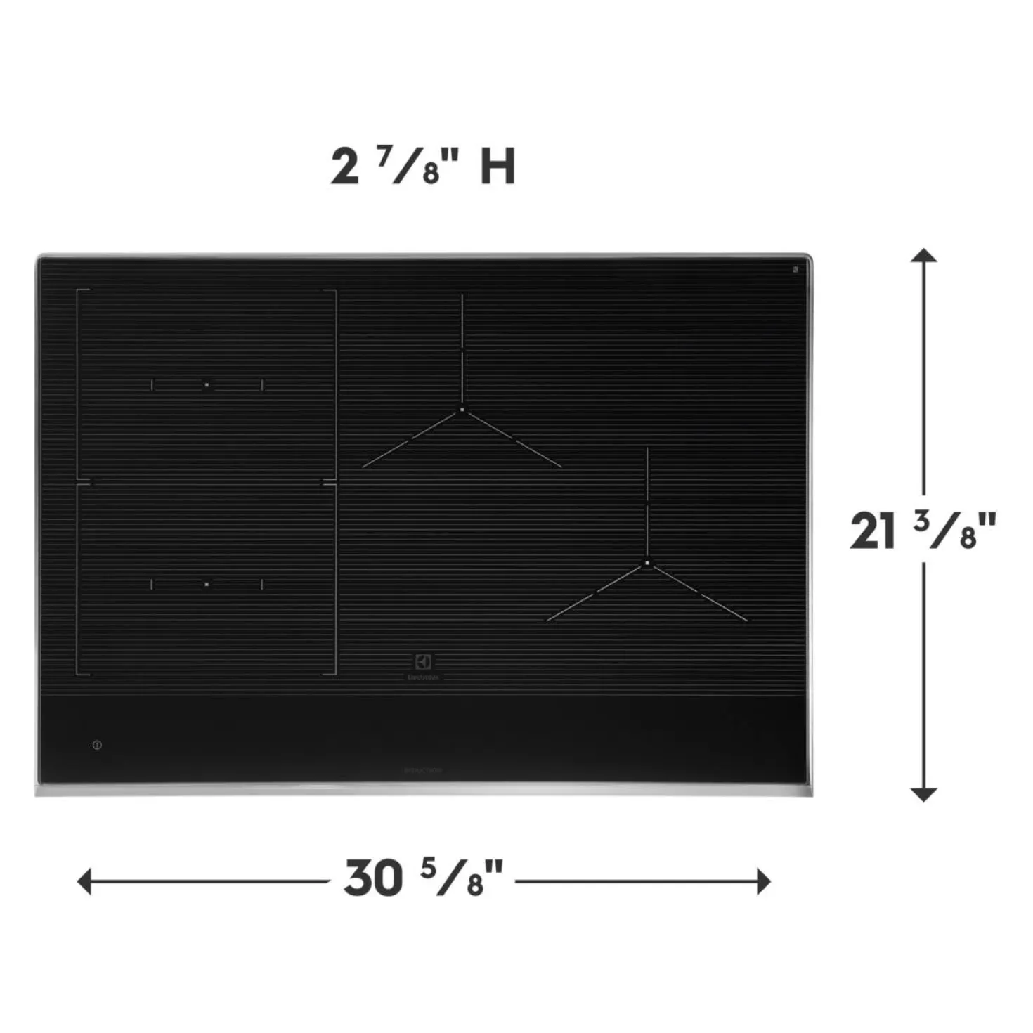 ELECTROLUX Plaque de cuisson Induction Noir 30" Noir - ECCI3068AS