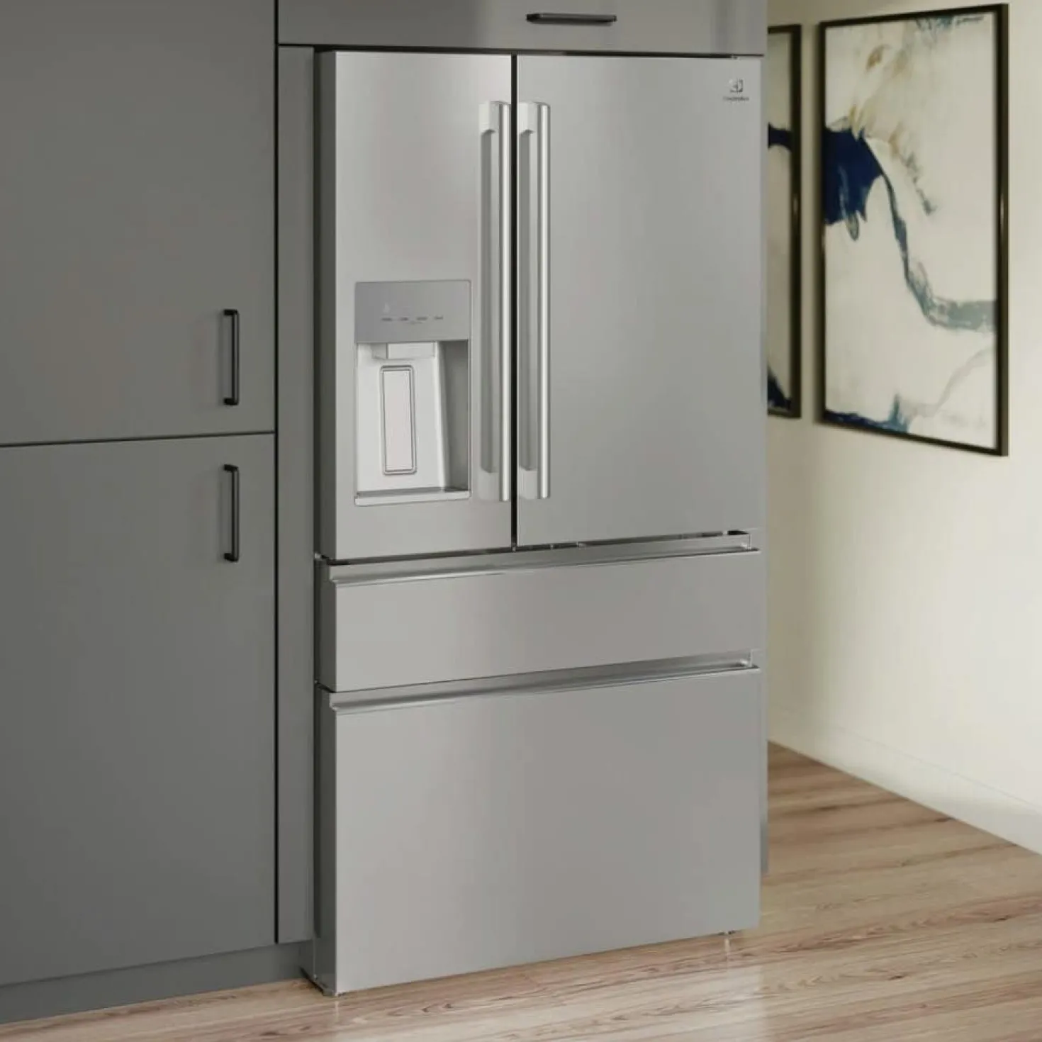 ELECTROLUX Réfrigérateur 21,6 pi3 36 po Inox Portes françaises - ERMC2295AS