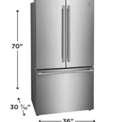 ELECTROLUX Réfrigérateur 22,6 pi3 36 po Inox Portes françaises - ERFG2393AS