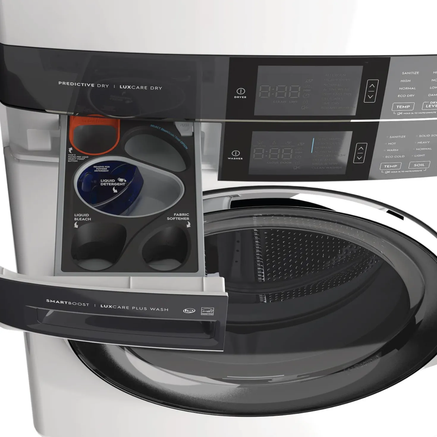 ELECTROLUX Tour de lavage, Blanc, 27", Chargement frontal - ELTE760CAW