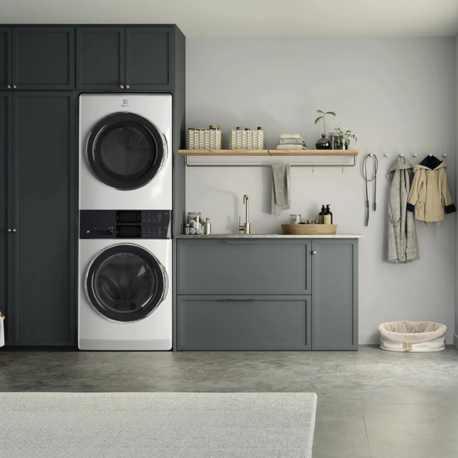 ELECTROLUX Tour de lavage, Blanc, 27", Chargement frontal - ELTE760CAW