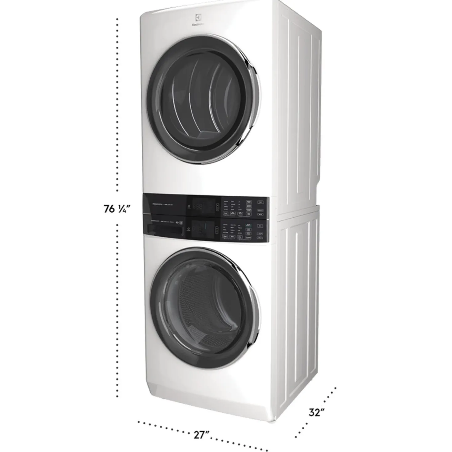 ELECTROLUX Tour de lavage, Blanc, 27", Chargement frontal - ELTE760CAW