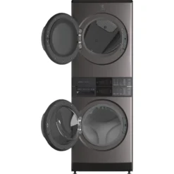 ELECTROLUX Tour de lavage, Inox noir, 27", Chargement frontal - ELTE760CAT