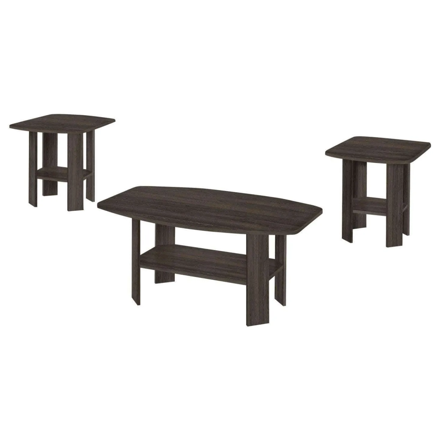 Ens de tables - 3mcx, chêne brun - Monarch