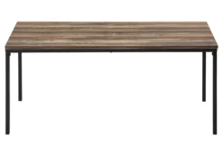 Ens de tables - 3mcx, faux bois brun, métal noir - Monarch