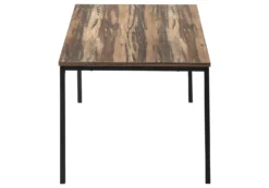 Ens de tables - 3mcx, faux bois brun, métal noir - Monarch