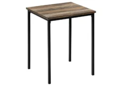 Ens de tables - 3mcx, faux bois brun, métal noir - Monarch