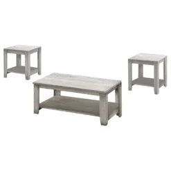 Ens de tables - 3mcx, gris industriel - Monarch