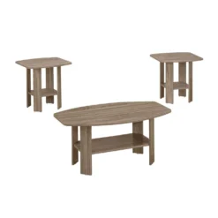 Ens de tables - 3mcx, taupe foncé - Monarch