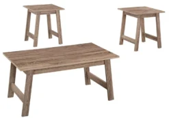 Ens de tables - 3mcx, taupe foncé - Monarch