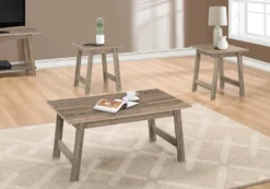 Ens de tables - 3mcx, taupe foncé - Monarch