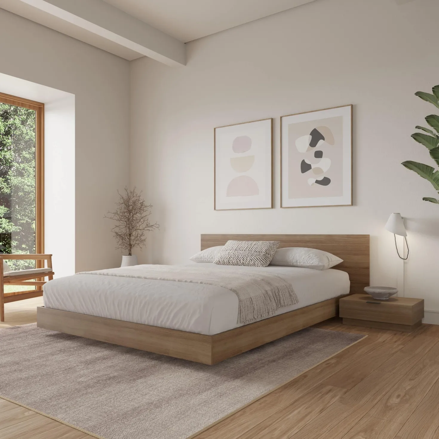 Ensemble de chambre à coucher king (78") - 4 mcx - Nexera