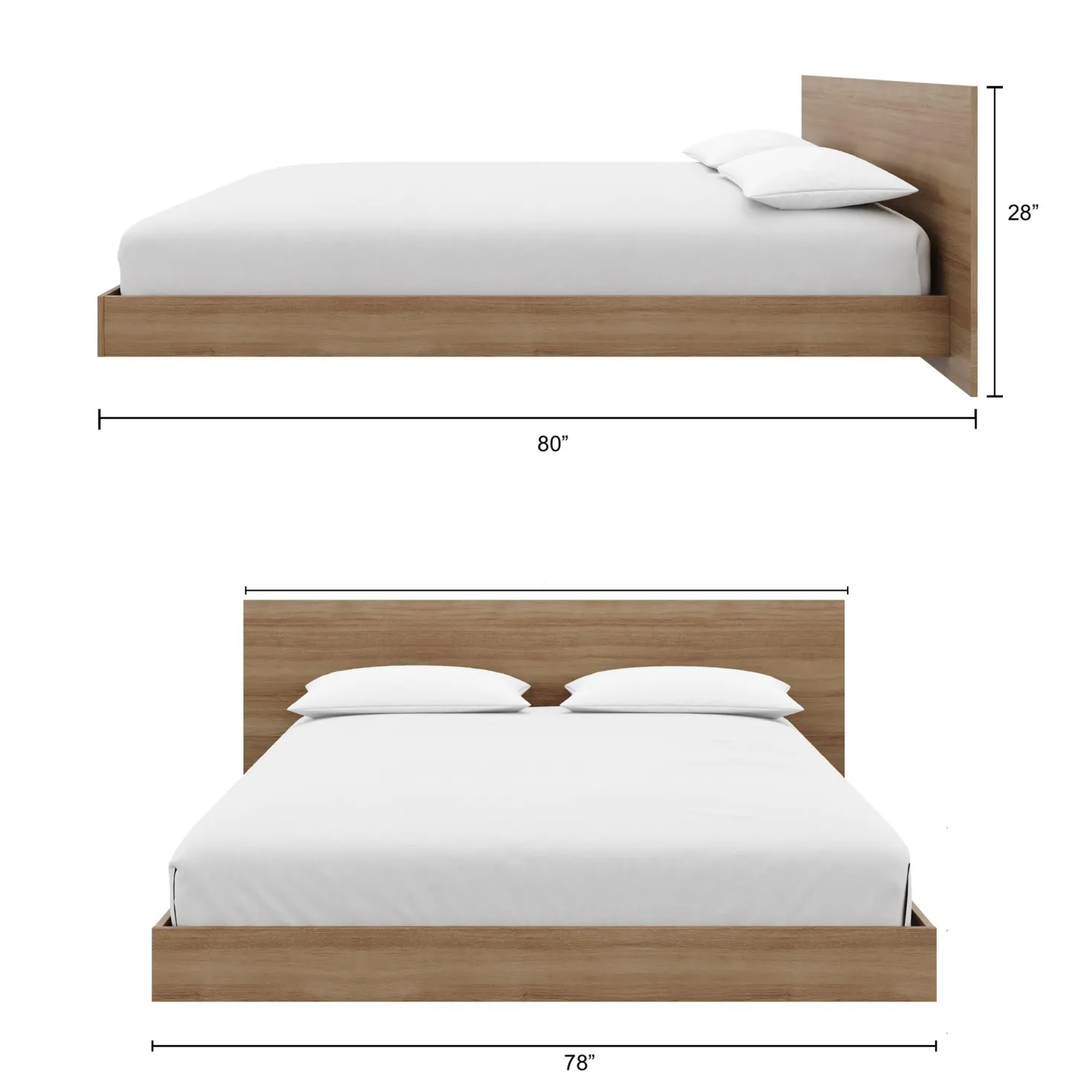 Ensemble de chambre à coucher king (78") - 4 mcx - Nexera
