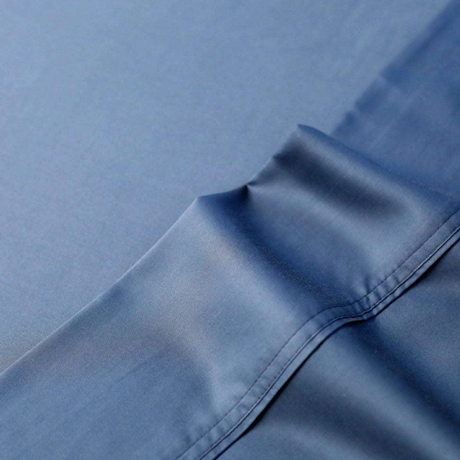 Ensemble de draps king en bambou - bleu