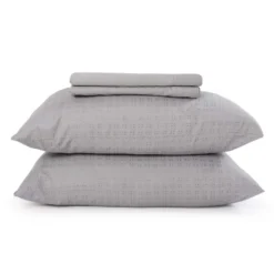 Ensemble de draps king en microfibre - gris ciment