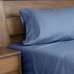 Ensemble de draps queen en microfibre - bleu