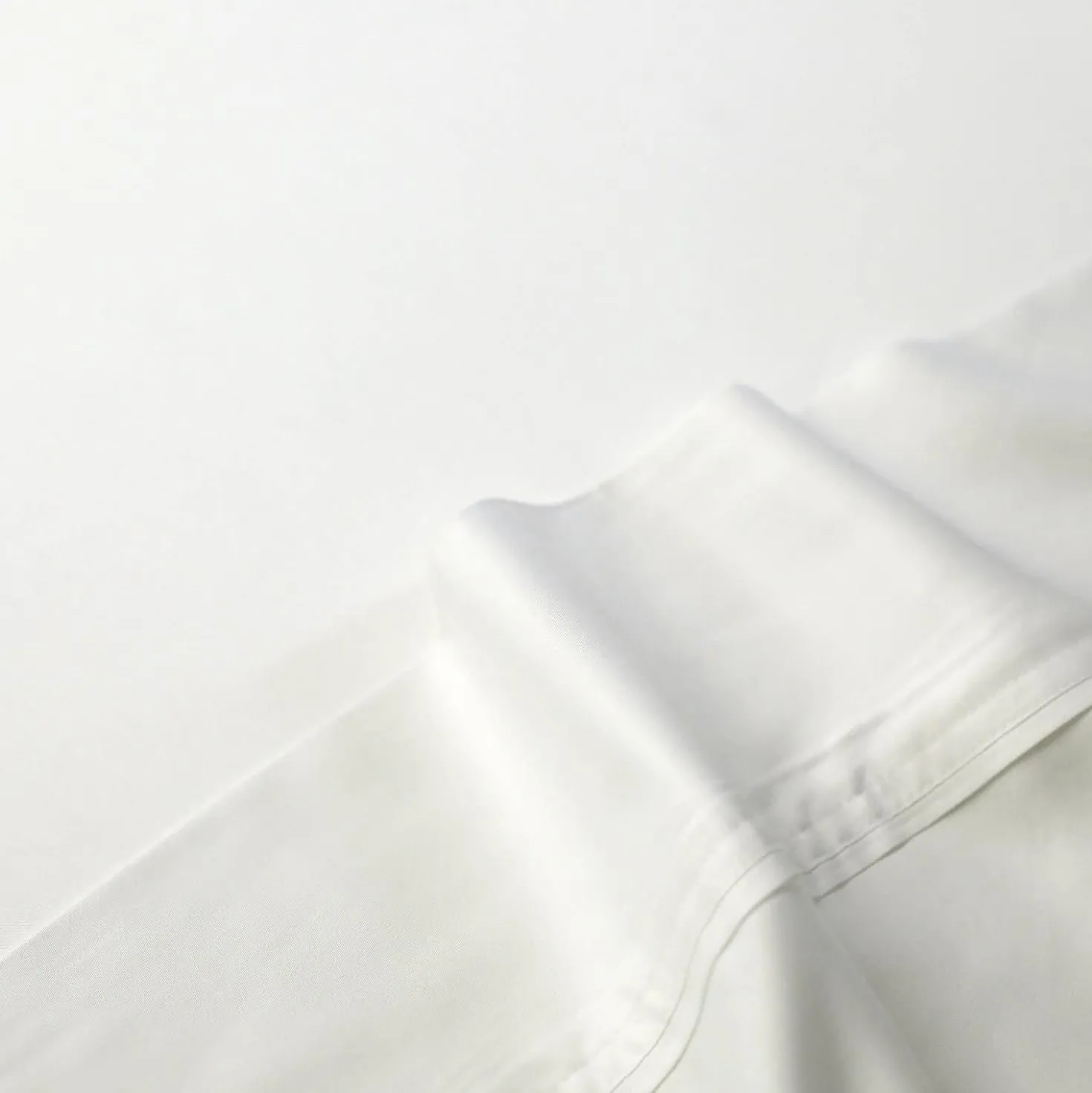 Ensemble de draps queen en rayonne de bambou à têtes séparées - blanc