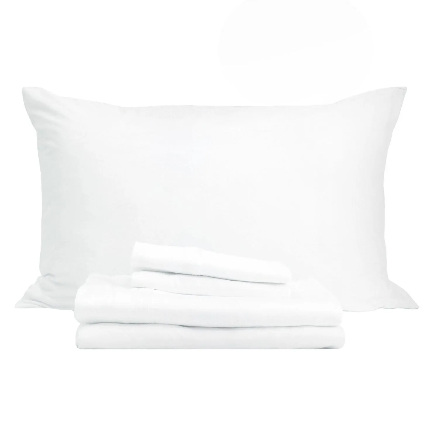 Ensemble de draps simple en bambou - blanc