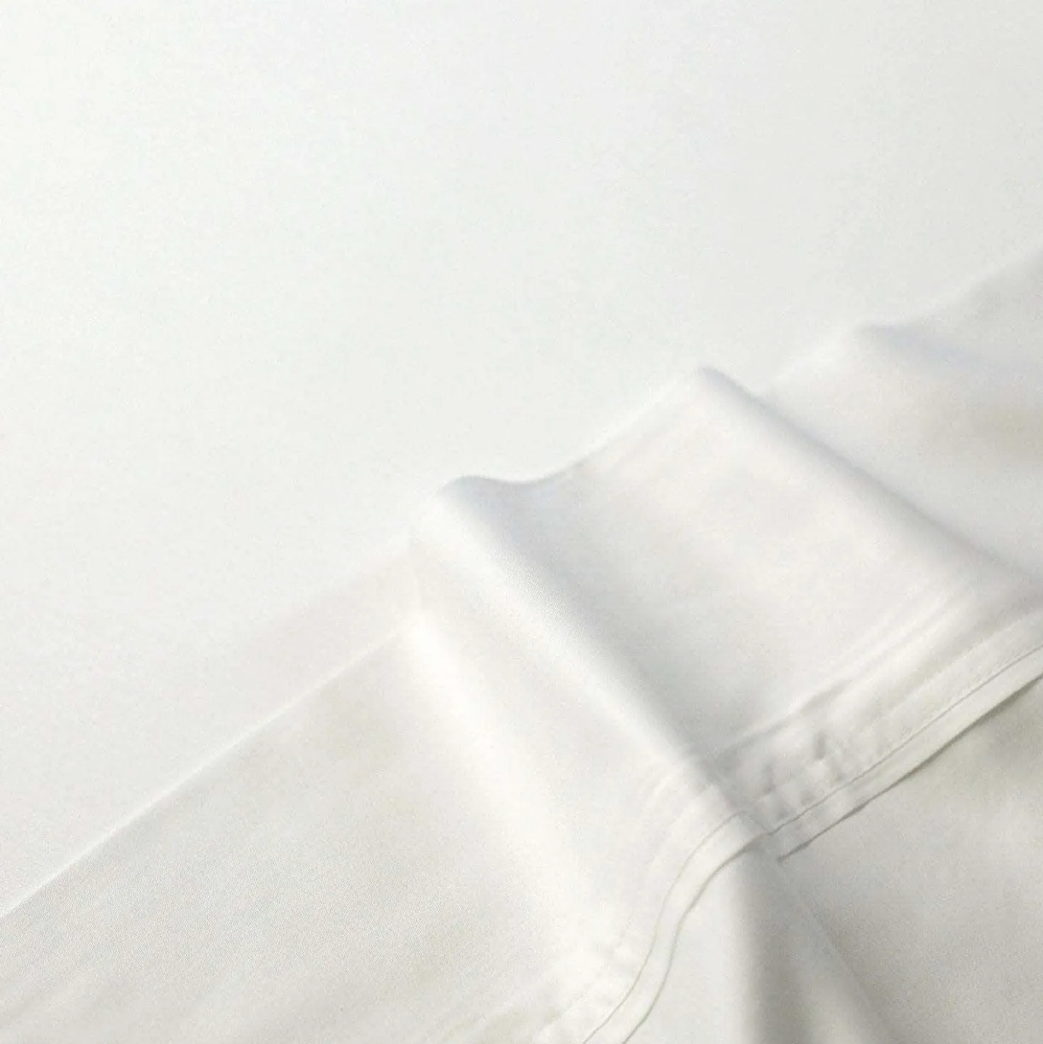 Ensemble de draps simple en bambou - blanc