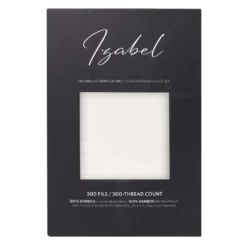 Ensemble de draps simple en bambou - blanc