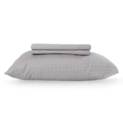 Ensemble de draps simple en microfibre - gris ciment