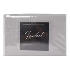 Ensemble de draps simple en microfibre - gris ciment