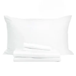 Ensemble de draps simple XL en bambou - blanc
