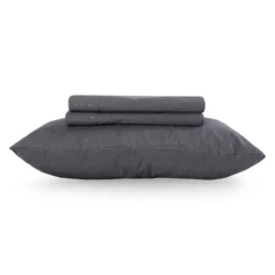 Ensemble de draps simple XL en microfibre - gris charbon
