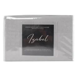 Ensemble de draps simple XL en microfibre - gris ciment