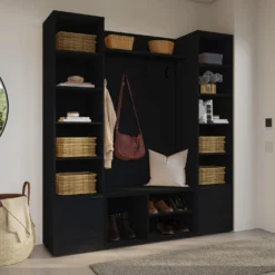 Ensemble de meubles d'entrée 4 mcx - noir