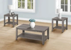 Ensemble de tables - 3 pièces/ gris - Monarch