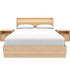 Ensemble grand lit avec éclairage (60") - 4 mcx - Nexera