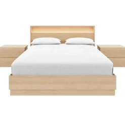Ensemble grand lit avec éclairage (60") - 4 mcx - Nexera