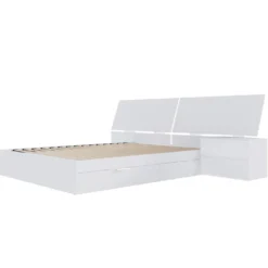 Ensemble grand lit avec rangement 2 tiroirs (60") - 3 mcx - Nexera