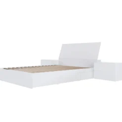 Ensemble grand lit avec rangement 3 tiroirs (60") - 4 mcx - Nexera
