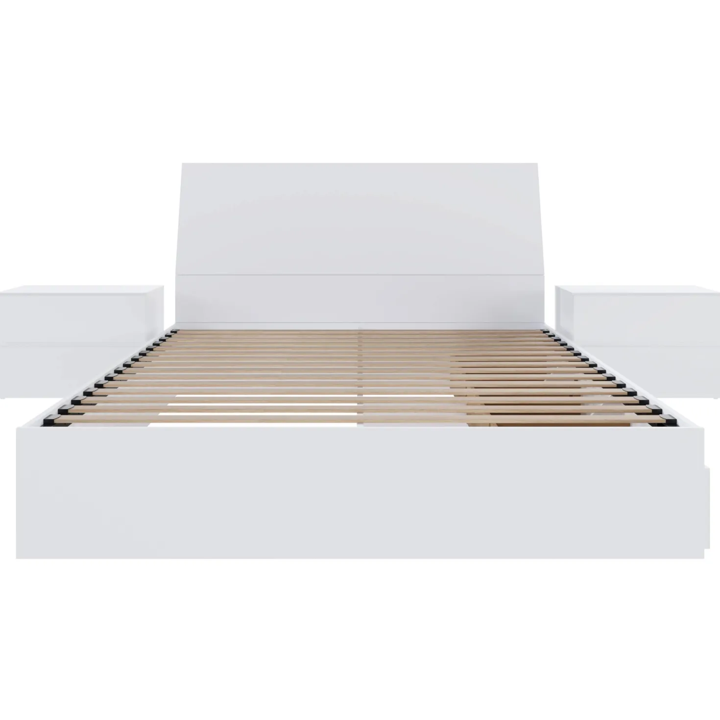 Ensemble grand lit avec rangement 3 tiroirs (60") - 4 mcx - Nexera