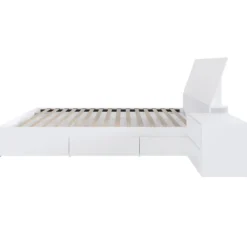 Ensemble grand lit avec rangement (60