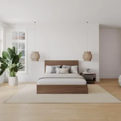 Ensemble grand lit avec rangement (60