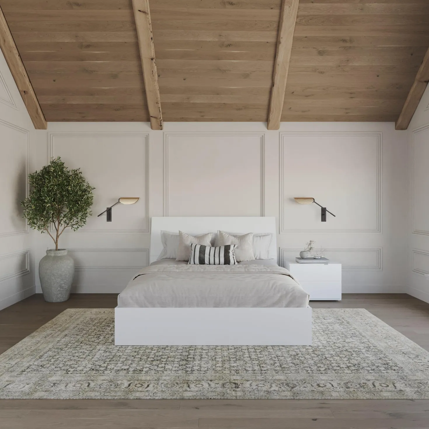 Ensemble grand lit avec rangement (60") - 3 mcx - Nexera