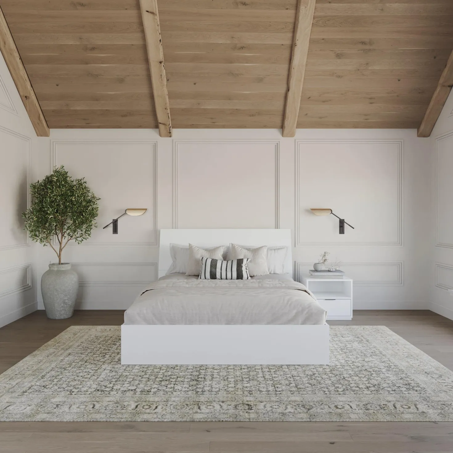 Ensemble grand lit avec rangement (60") - 3 mcx - Nexera