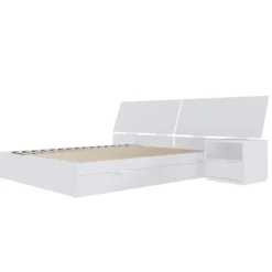 Ensemble grand lit avec rangement (60") - 3 mcx - Nexera
