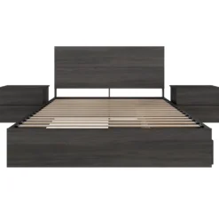 Ensemble grand lit avec rangement (60") - 4 mcx - Nexera