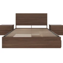 Ensemble grand lit avec rangement (60") - 4 mcx - Nexera
